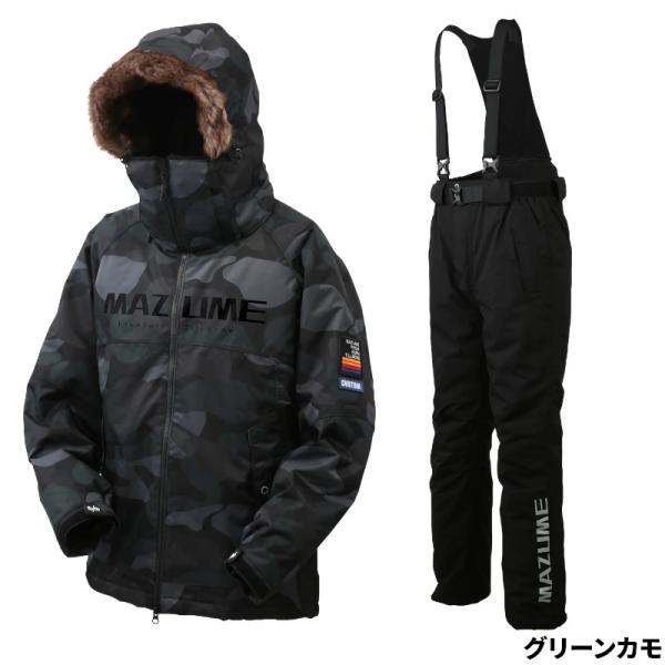 オレンジブルー MZFW-870 mazume コンタクトオールウェザースーツ LL グリーンカモ / 防寒着 防寒ウェア 上下セット オレンジブルー 防寒ウェア マズメ コンタクトオールウェザースーツ