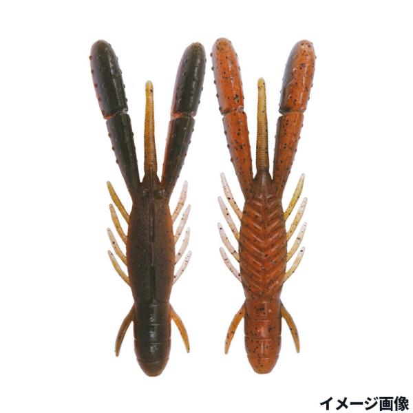 ボトムアップ ワーム ブルスホッグ 3インチ T234 MAGMA【ゆうパケット】