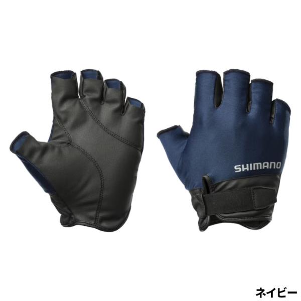 シマノ グローブ 01 ベーシック グローブ 5 M ネイビー GL-009Y 5本切【ゆうパケット】