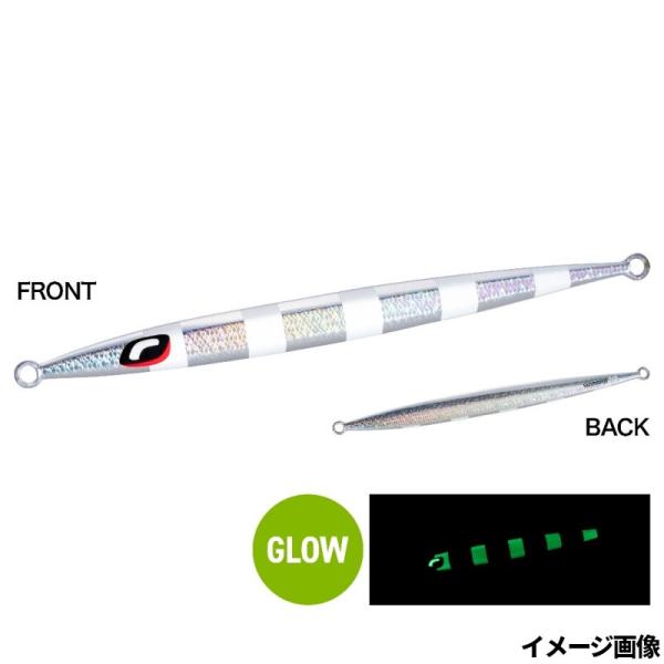 シマノ オシア  ●カラー:019 Sゼブラグロー ●サイズ:170g ●全長:174mm ●自重:170g ●釣り方、フィールド:ソルトルアー（オフショア）|様々な状況で活躍する万能ジグ・ぺブルスティックをベースに、面構成ボディでアピール...