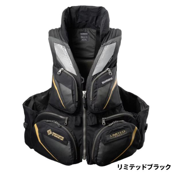 SHIMANO LIMITED PRO ライフジャケット 黒 シマノ（SHIMANO） ライフジャケット フローティングベスト リミテッド