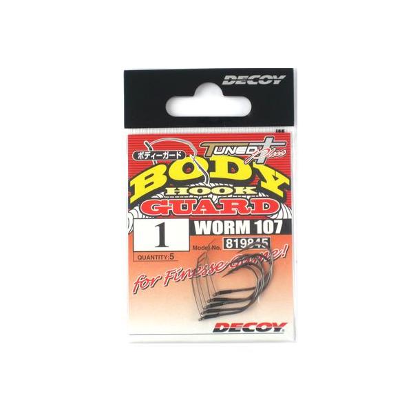 カツイチ デコイ ボディーガード ワーム107 #1 NSブラック【ゆう