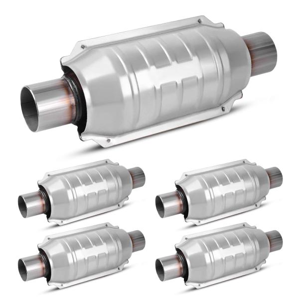 【並行輸入品】AUTOSAVER88 ATCC0016 2インチ インレット/アウトレット ユニバーサル触媒コンバーター O2ポートとヒートシー