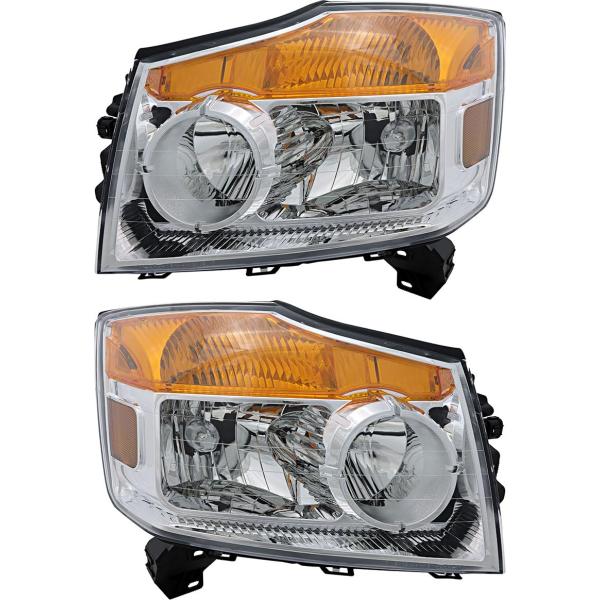 アルマダヘッドライト 並行輸入品】 日産アルマダヘッドライトランプセット 2008 2009 2010