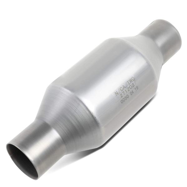 【並行輸入品】DNA Motoring OEM CONV 047 ユニバーサル溶接 2インチ インレット触媒コンバーター 長さ11インチ x 奥