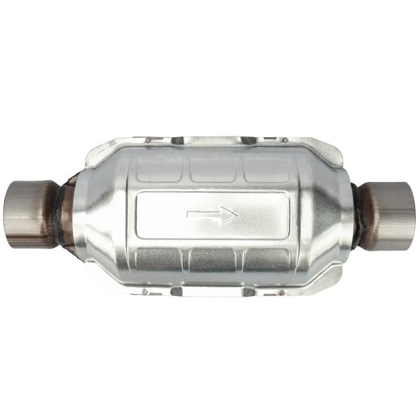 【並行輸入品】MAYASAF 2.5インチ インレット/アウトレット ユニバーサル触媒コンバーター 全長15インチ O2ポートなし (EPA準拠