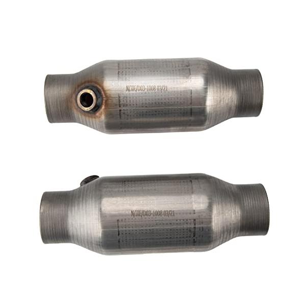 【並行輸入品】Cardelo [2PCs] Universal Catalytic Converter 2.5