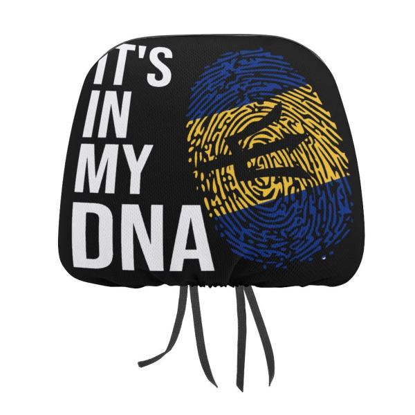 【並行輸入品】It's in My DNA Barbados Flag Car Headrest Covers Head Rest Prote