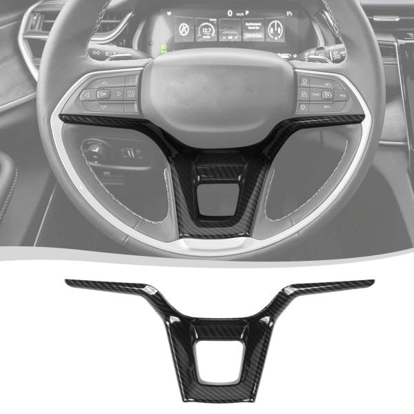 【並行輸入品】Voodonala ジープ グランドチェロキー 2021 2024 センターコンソールステアリングサイドトリムカバー ジープ グラ