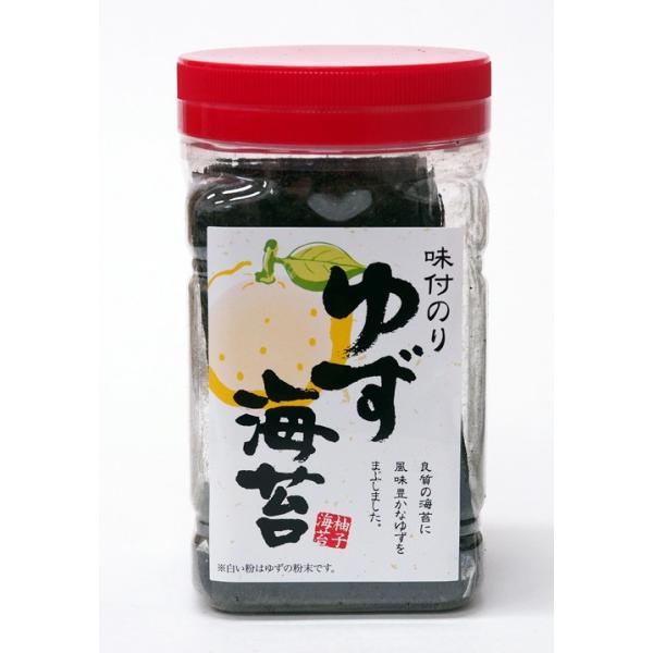 しっかり香る、ゆずの風味。良質な国産海苔に、風味豊かなゆずをまぶした香り高い味付け海苔です。パリッとした口どけと、しっかりと感じるゆずの香り。ベースは甘じょっぱい味付け海苔で、そこにゆずパウダーをまぶすことで、口いっぱいにゆずの香りと旨みが...