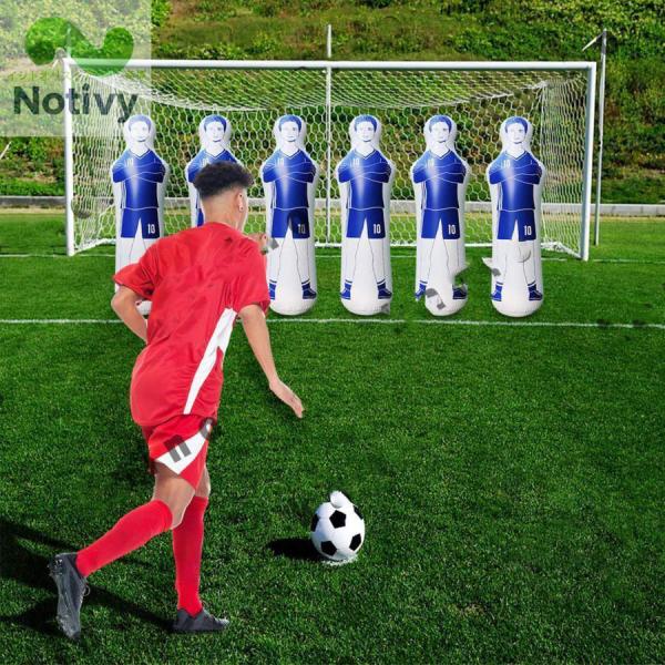 サッカー ダミー 人形 160cm フリーキック練習 ディフェンダートレーニング インフレータブル マネキン フットサル コーナーキック ドリブル パス トレーニング
