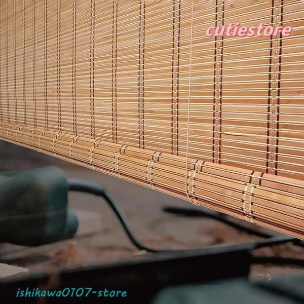 竹すだれ 屋外用 日除け 目隠し 装飾 竹スクリーン 幅 60cm 80cm 100cm 120cm 150cm 竹製ロールスクリーン 天然竹すだれ 簾 フレンチバンブーブラインド 和室 洋