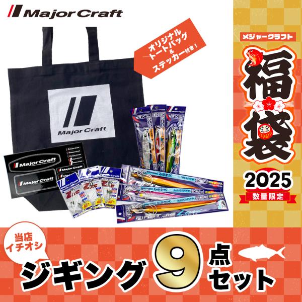 Major Craft メジャークラフト 2025 福袋 ジギングセット 9点 Major Craft メジャークラフト 2025 福袋 ジギングセット 9点