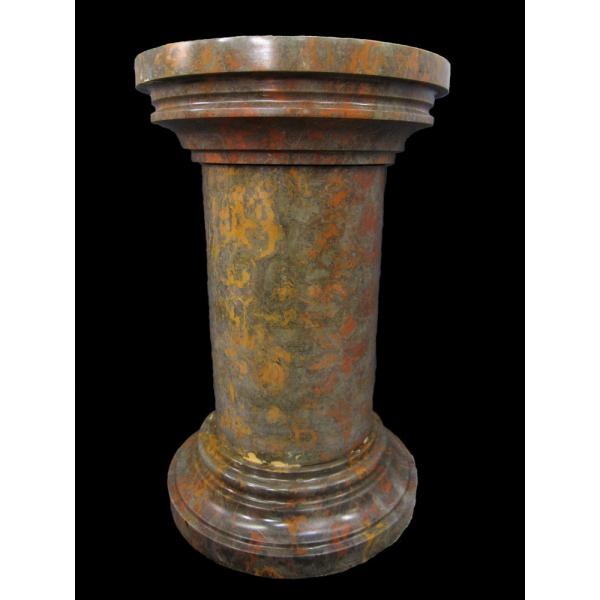 天然石 ポール 台座 花台 フラワースタンド 飾り台 高さ約80cm 直径約50cm 丸形 ベース コラム 0202