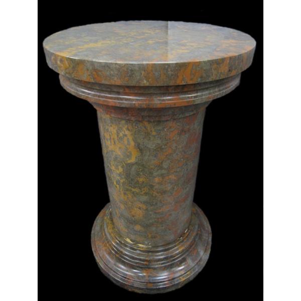 天然石 ポール 台座 花台 フラワースタンド 飾り台 高さ約80cm 直径約50cm 丸形 ベース コラム 0202