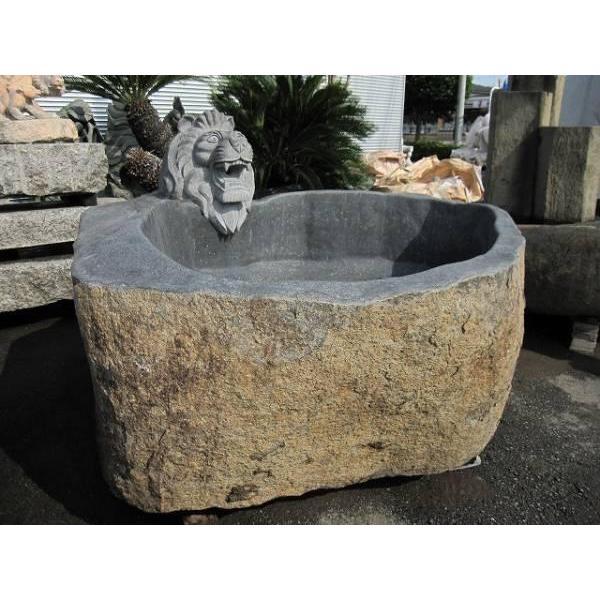 天然御影石 ライオン彫刻風呂 幅約2m25cm 大人3人入れます 一点 天然御影石 ライオン彫刻風呂 幅約2m25cm 大人3人入れます 一点