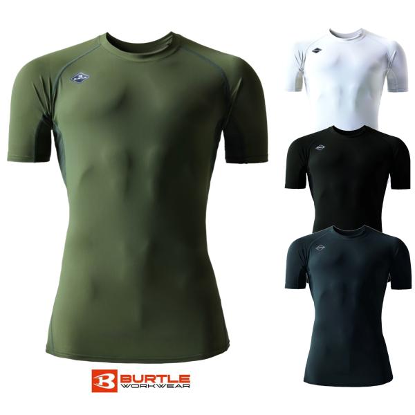 BURTLE バートル 2026年モデル 4105 S〜XXL 超軽量 半袖 アイスフィット クール エアーフィット ドライフィット コンプレッション 作業服 作業着