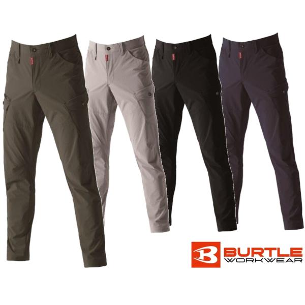 BURTLE バートル ストレッチ 接触冷感 コーデュラ 軽量 春夏 カーゴパンツ 5032 作業服 作業着 すそ上げ 作業ズボン
