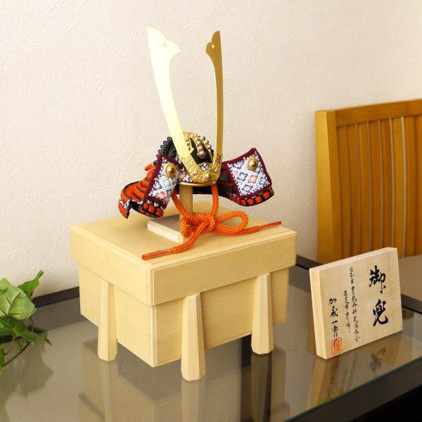 兜飾り◆加藤一冑◆伝統工芸 コンパクト五月飾り 鎧 五月節句 甲冑 兜 masumura-dolls_10000510