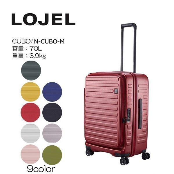 LOJEL ロジェール CUBO Mサイズ メーカー10年間保証付 スーツケース