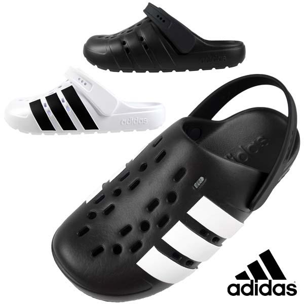 ADIDAS ADILETTE CLOG 黒白　アディレッタ　クロッグ adidas アディダス ADILETTE CLOG U アディレッタ クロッグ
