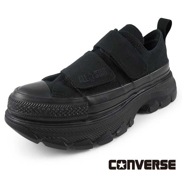 即発☆送込】CONVERSE シューズ 5cmの厚底♪ TREKWAVE☆OX 黒 ALL STAR Ⓡ TREKWAVE CS OX / オールスター Ⓡ トレック