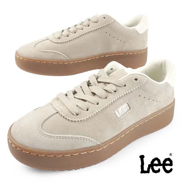Lee リー コートスニーカー Lee-8014 厚底 ガムソール ベージュ