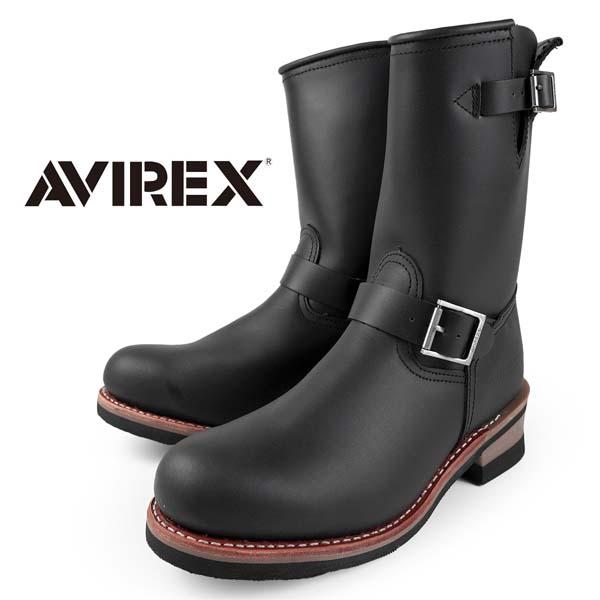 AVIREX レザー エンジニアブーツ AVIREX（アヴィレックス） 【保革オイルプレゼント】 アビレックス