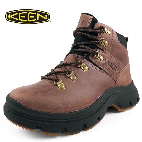 KEEN アウトドアブーツ 内ボア サイドジップ レザー 23cm ブラウン KEEN（キーン） 【クリアランス】キーン KEEN KOSA PYRENEES コーサ