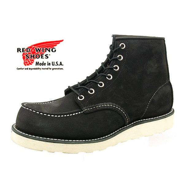 red wing moc toe black