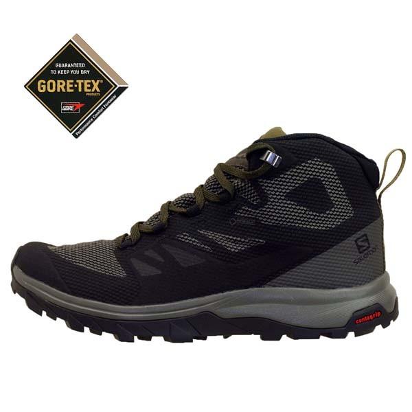 サロモン Salomon Outline Mid Gtx 黒 軽量登山靴 ゴアテックス 防水 ハイキング メンズ Sa クリックマーケットmasuya 通販 Yahoo ショッピング