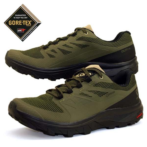 サロモン Salomon Outline Lo Gtx 緑 ハイキング 登山靴 ゴアテックス 防水 メンズ Sa クリックマーケットmasuya 通販 Yahoo ショッピング