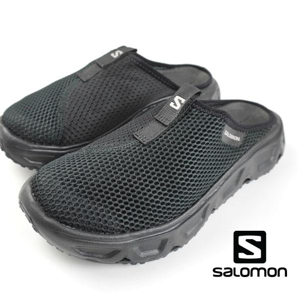 サロモン SALOMON REELAX SLIDE 6.0 471124 黒 リラックス スライド リカバリーシューズ クロッグサンダル カジュアル アウトドア レディース 送料無料