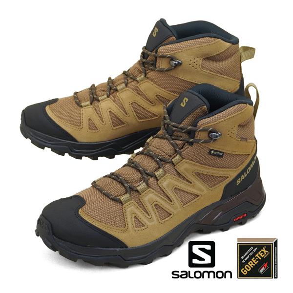SALOMON サロモン X WARD LEATHER MID GTX 471818 茶黒 SALOMON サロモン X WARD LEATHER MID GTX 471818 茶黒