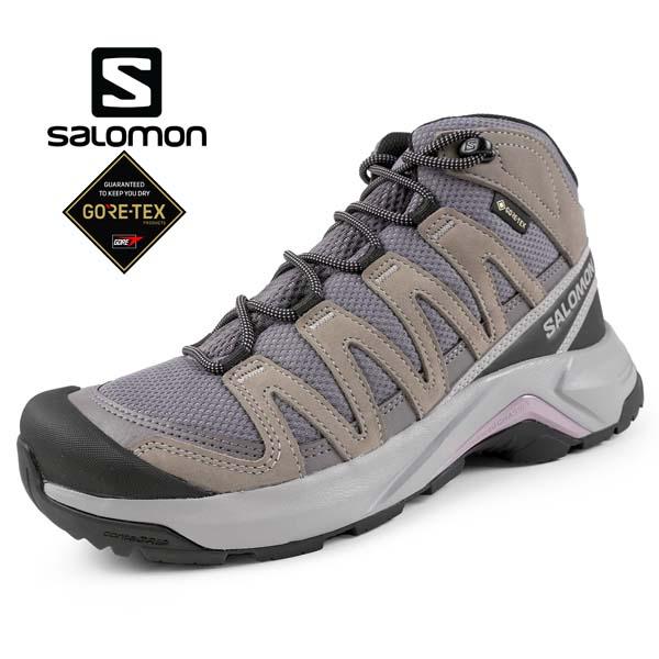 SALOMON サロモン X-ADVENTURE RECON MID GTX W 477534 レザー SALOMON サロモン X-ADVENTURE RECON MID GTX W 477534 レザー