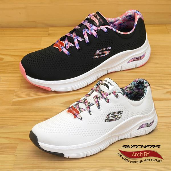 スケッチャーズ SKECHERS ARCH FIT - FIRST BLOSSOM 149773 BKMT WMLT