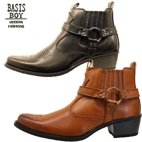 ベーシスボーイ Basis Boy 1100 ショート ウエスタンブーツ リングブーツ サイドジッパー メンズ Th1100 クリックマーケットmasuya 通販 Yahoo ショッピング