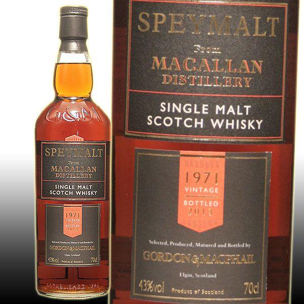 スペイモルト フロム マッカラン 1998-2023 ゴードン&マクファイル ゴードン＆マクファイル スペイモルト フロム マッカラン 1971 43