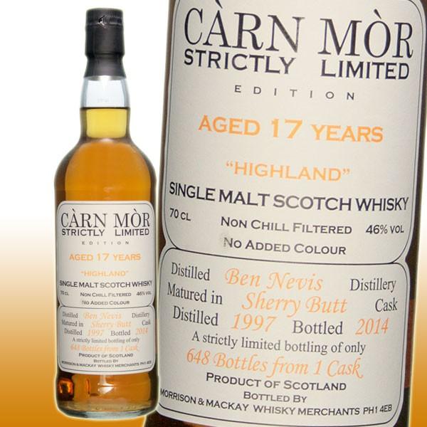 モリソン＆マッカイ】 カーンモア ベンネヴィス 1997 17年 46% 700ml