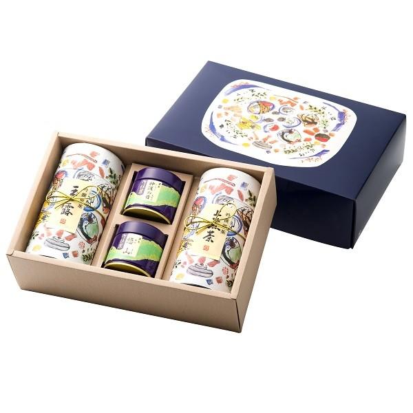 京都府産玉露・茶臼碾き抹茶2種・静岡県産煎茶の詰め合わせ 玉露・煎茶200g×2 抹茶30g×2　お茶 緑茶 日本茶 プレゼント 贈り物 ギフト お土産 帰省土産