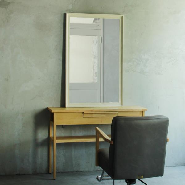 ウッド調壁面ミラー スクエアミラー フレームミラー 鏡 シンプル