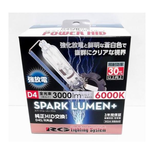 RG 純正交換HIDバルブ 6000K D4S/D4R RGH-RB860 新技術「強放電