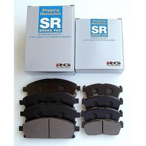 ヴィッツRS NCP13 SRブレーキパッド 前後セット 良く効いてダストが