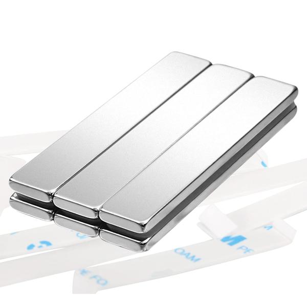 【超強力のネオジム磁石】超強力なネオジム鉄ホウ素のマグネットシートです。垂直方向の吸着力は約10kgまです（対象物の材質：スチール）。磁化方向は厚み方向に沿って磁化されており、表面と裏面は磁極で、磁力は強力です。 【両面テープ付き、使い方い...