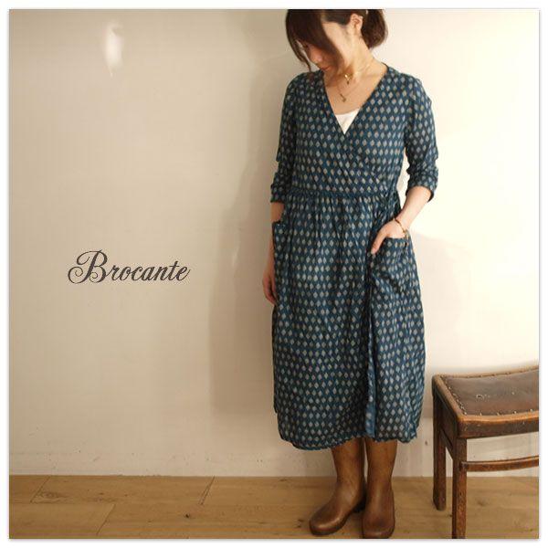 ワンピース Brocante ブロカント Dmg ドミンゴ プロヴァンス プリント カシュクール ワンピース 38 121x クリスマス Brocante 38 121x Matilda 通販 Yahoo ショッピング