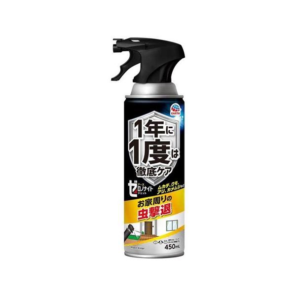 ゼロノナイト ジェット イヤな虫用（450mL）直接駆除 まちぶせ駆除 ムカデ クモ アリ カメムシ/ アース製薬