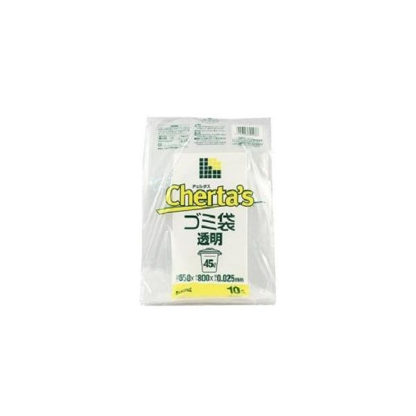 他サイト： チェルタス ゴミ袋 透明 45L 10枚入/ 日本サニパックの商品画像