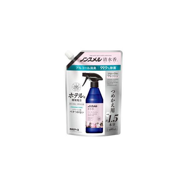 他サイト： ノンスメル清水香 フローラルフレッシュの香り つめかえ用 600mL/ 白元アースの商品画像