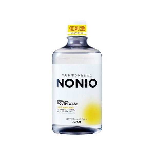 (送料無料)(まとめ買い・ケース販売)NONIO ノニオ マウスウォッシュ ライトハーブミント ノンアルコールタイプ（1000mL）口臭予防（6セット）/ ライオン