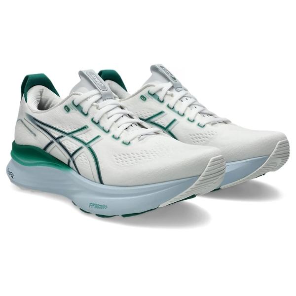【クーポン対象】　アシックス　ゲルカヤノ２３　GEL-KAYANO 32　1011C052-102　ランニングシューズ　White/Jasper Green